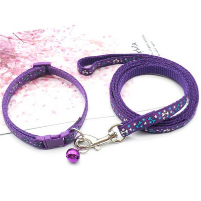 Μόδα κολάρο κατοικίδιων ζώων Σχοινί έλξης Κοκκάλια Μοτίβο Χαριτωμένα ρυθμιζόμενα κολάρα για σκύλους γάτα κουτάβι γατάκι DIY Αξεσουάρ για κατοικίδια