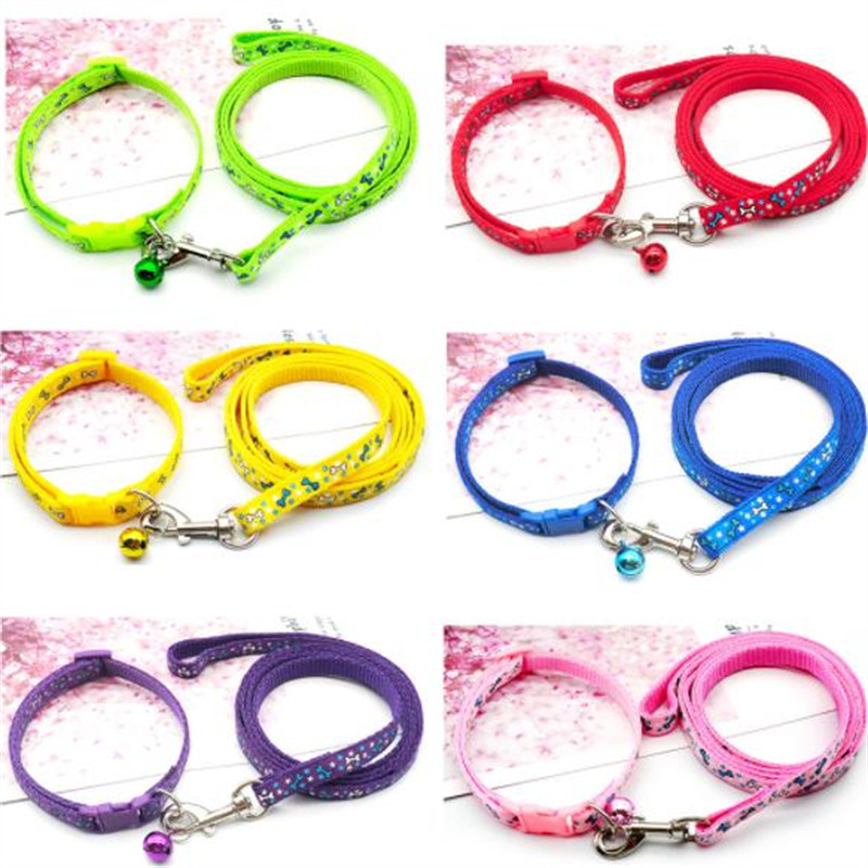 Μόδα κολάρο κατοικίδιων ζώων Σχοινί έλξης Κοκκάλια Μοτίβο Χαριτωμένα ρυθμιζόμενα κολάρα για σκύλους γάτα κουτάβι γατάκι DIY Αξεσουάρ για κατοικίδια