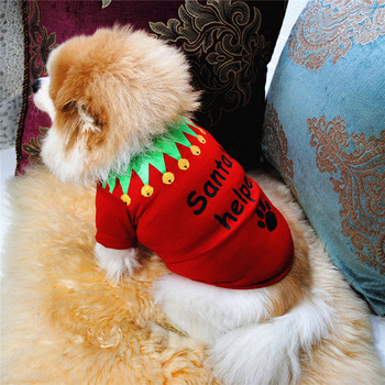 Коледен стил Puppy Dogs суичър Основен снежен човек Дядо Коледа Pet Hoodie за малко куче котка Топла зимна тениска Яке Костюм