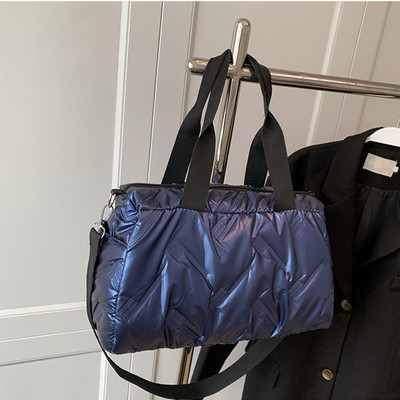 Γυναικεία φουσκωτή τσάντα χιαστί Τσάντα τσάντα με μαλακή επένδυση Μεγάλης χωρητικότητας Ρυθμιζόμενη με ιμάντα, Ελαφρύ τσαντάκι αγορών