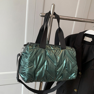 Γυναικεία φουσκωτή τσάντα χιαστί Τσάντα τσάντα με μαλακή επένδυση Μεγάλης χωρητικότητας Ρυθμιζόμενη με ιμάντα, Ελαφρύ τσαντάκι αγορών