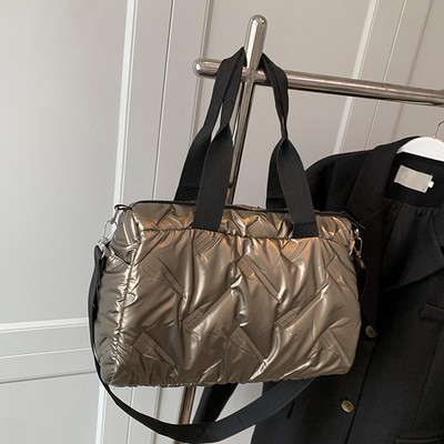 Γυναικεία φουσκωτή τσάντα χιαστί Τσάντα τσάντα με μαλακή επένδυση Μεγάλης χωρητικότητας Ρυθμιζόμενη με ιμάντα, Ελαφρύ τσαντάκι αγορών