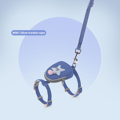 CAWAYI KENNEL Ζωγραφιά κατοικίδιων ζώων + σετ λουριών Εκπαίδευση Οδηγοί βάδισης για μικρές γάτες Σκύλους Ρυθμιζόμενο λουρί γιακά λουριών σετ με τσάντα