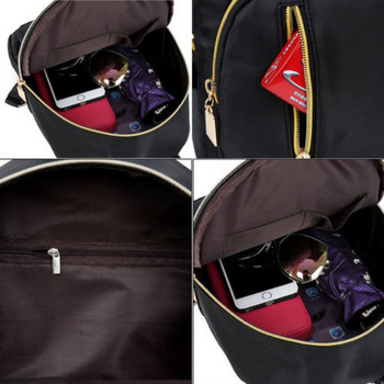 Дамска раница против кражба Водоустойчива материя Голяма дамска чанта за през рамо Oxford Голям капацитет Опростен стил Ежедневна Mochila Travel