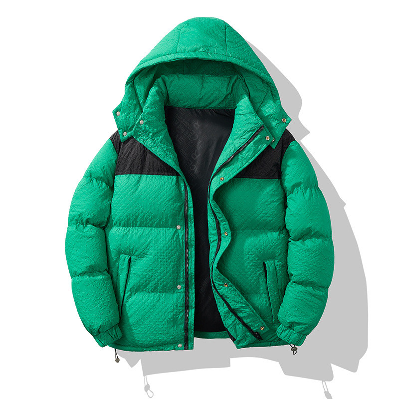 Jachetă pentru bărbați, la modă, de toamnă și iarnă, în stil scurt, îngroșată, caldă, din bumbac.