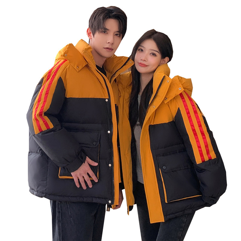 Κοντά χειμωνιάτικα πουπουλένια μπουφάν για ζευγάρια για άνδρες και γυναίκες 2023 νέο στυλ Μοντέρνο κοντό 90% λευκό μπουφάν για άνδρες και γυναίκες