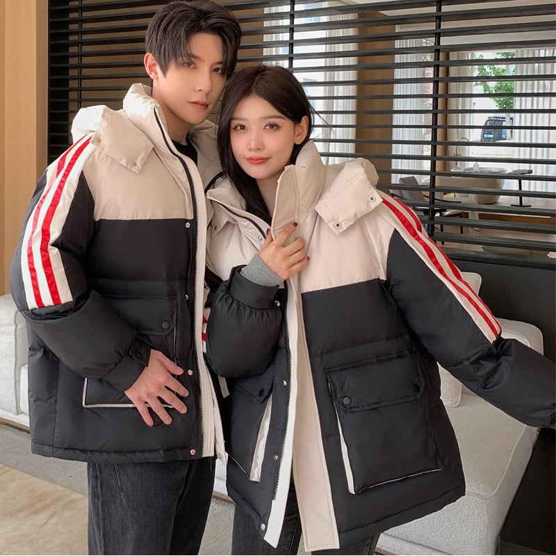 Κοντά χειμωνιάτικα πουπουλένια μπουφάν για ζευγάρια για άνδρες και γυναίκες 2023 νέο στυλ Μοντέρνο κοντό 90% λευκό μπουφάν για άνδρες και γυναίκες