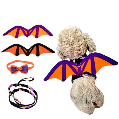 Halloween Denevérszárnyak Szellem Ünnepi vicces kutya csokornyakkendő macska denevér jelmez póráz Boldog Helloween party dekorációs trükk vagy csemege