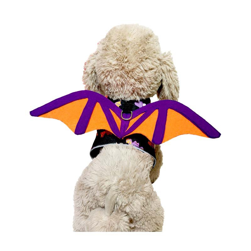 Halloween netopierie krídla duch slávnostné vtipné pes motýlik mačka netopier kostým vodítko šťastný Halloween párty dekorácia koledovať alebo vám bude chutiť