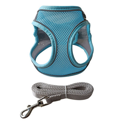 Väikese koera kutsikarakmete komplekt Nailonvõrgust kassirakmed ja jalutusrihmaga reguleeritav lemmikloomarakmete vest väikestele koertele Arnes Perro Grande