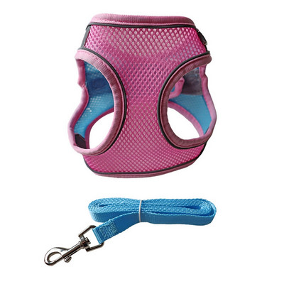 Väikese koera kutsikarakmete komplekt Nailonvõrgust kassirakmed ja jalutusrihmaga reguleeritav lemmikloomarakmete vest väikestele koertele Arnes Perro Grande