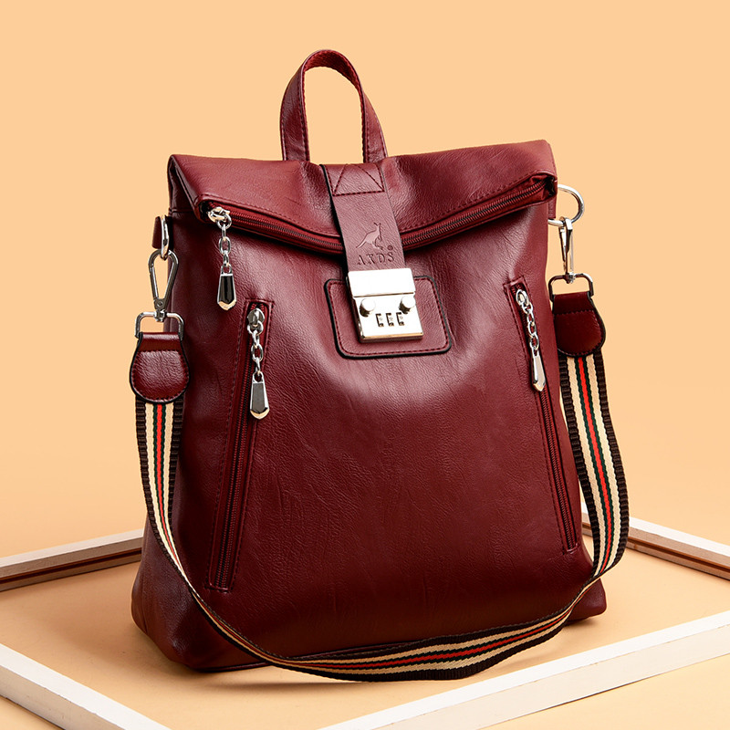 Vargusvastane koodlukk Mood naiste seljakott Kvaliteetne noorte nahast seljakotid teismelistele tüdrukutele Naiste kooli õlakott