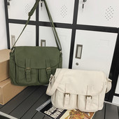 Καμβάς γυναικεία τσάντα χειρός Μεγάλης χωρητικότητας Τσάντα μετακίνησης μονόχρωμη Casual Fashion Απλό ρυθμιζόμενο λουράκι για διακοπές το Σαββατοκύριακο