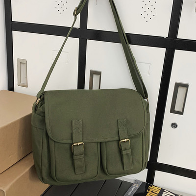 Καμβάς γυναικεία τσάντα χειρός Μεγάλης χωρητικότητας Τσάντα μετακίνησης μονόχρωμη Casual Fashion Απλό ρυθμιζόμενο λουράκι για διακοπές το Σαββατοκύριακο