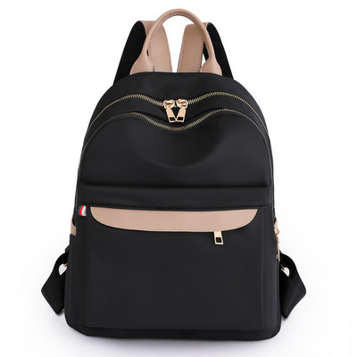 Νέα αδιάβροχη νάιλον γυναικεία τσάντα πλάτης Γυναικεία τσάντα ταξιδιού Σχολική τσάντα για έφηβες μονόχρωμη τσάντα βιβλίου Mochila