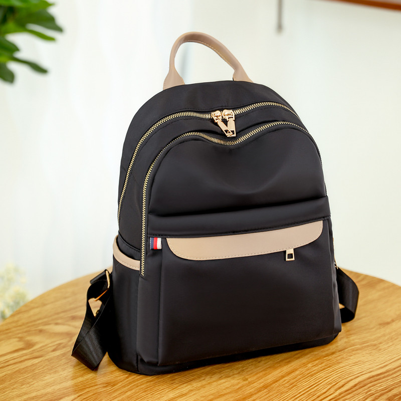 Νέα αδιάβροχη νάιλον γυναικεία τσάντα πλάτης Γυναικεία τσάντα ταξιδιού Σχολική τσάντα για έφηβες μονόχρωμη τσάντα βιβλίου Mochila