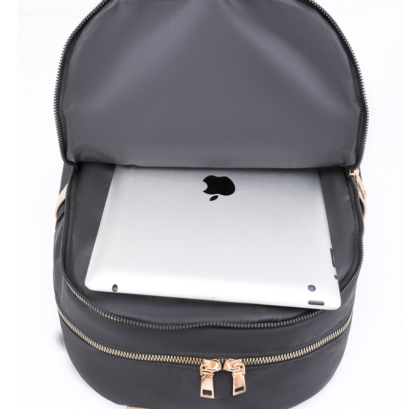 Νέα αδιάβροχη νάιλον γυναικεία τσάντα πλάτης Γυναικεία τσάντα ταξιδιού Σχολική τσάντα για έφηβες μονόχρωμη τσάντα βιβλίου Mochila