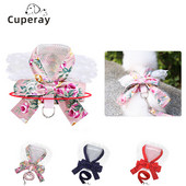 Σετ λουριών και λουριών για σκύλους, απόδειξη διαφυγής από μαλακό πλέγμα για μικρόσωμους σκύλους και γάτες, ρυθμιζόμενο γιλέκο λουριών για σκύλους Easy Control με μεγάλο τόξο