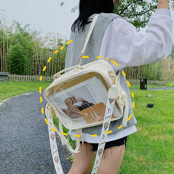 Ita Bag Сладка женска прозрачна раница Прозрачни раници Ita Чанта през рамо за тийнейджърки Дамска чанта Jelly Itabag Bagpack