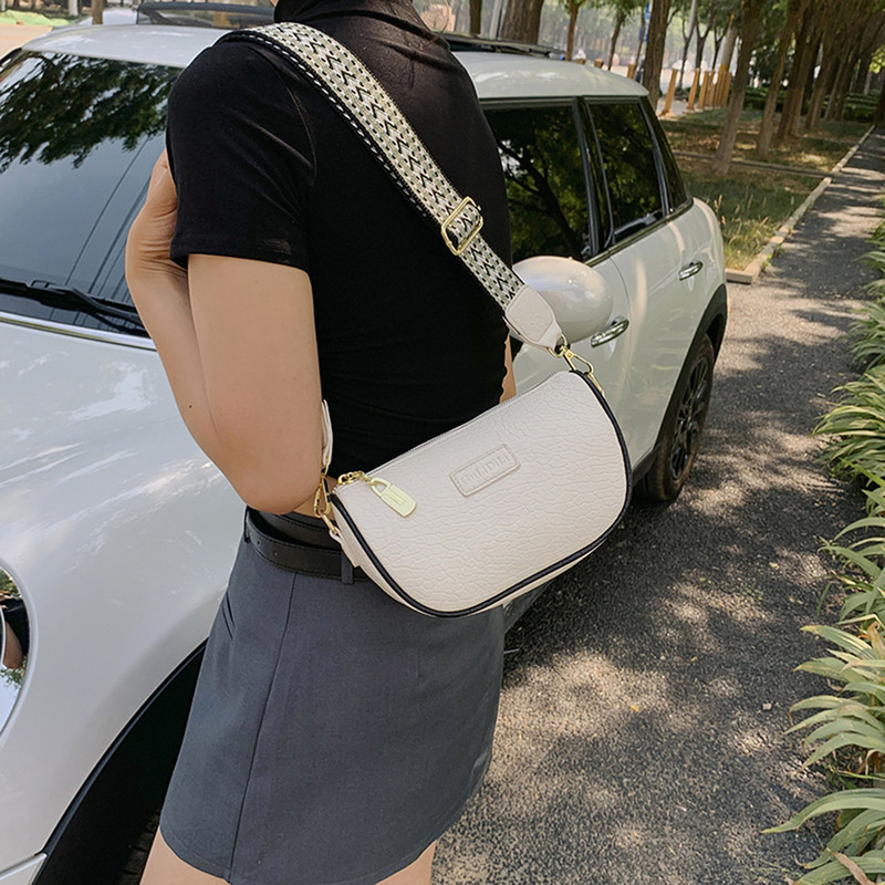 Τσάντες ώμου συμπαγές Pu Δερμάτινες Τσάντες Σχεδιαστής μόδας Τσάντες Messenger για γυναίκες Casual τσάντες χιαστί Καλοκαιρινή τσάντα ταξιδιού