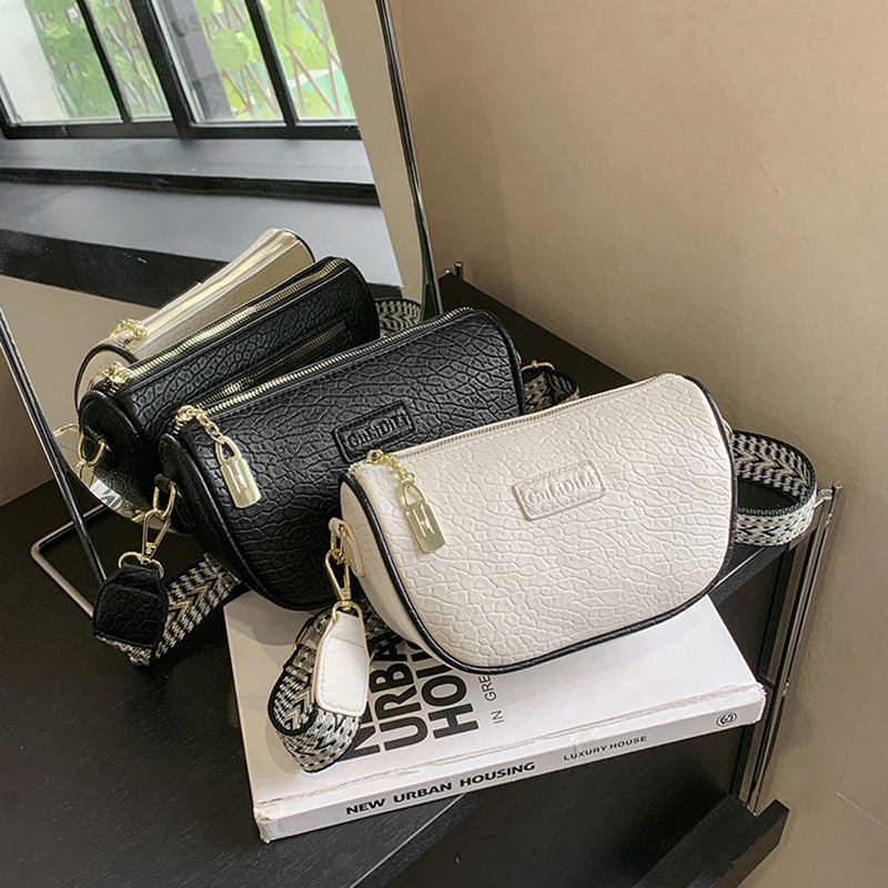 Τσάντες ώμου συμπαγές Pu Δερμάτινες Τσάντες Σχεδιαστής μόδας Τσάντες Messenger για γυναίκες Casual τσάντες χιαστί Καλοκαιρινή τσάντα ταξιδιού