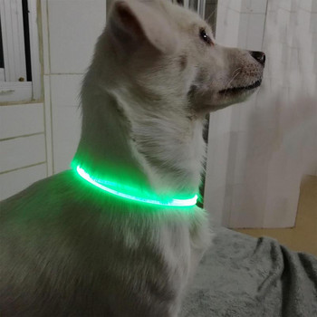 Регулируем LED нашийник за домашни любимци Светещи предпазни нашийници за домашни любимци Водоустойчива мигаща светлина Нашийник за кучета Нашийник за колани за кучета