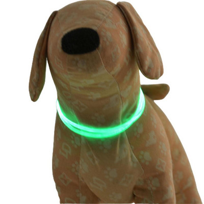 Ρυθμιζόμενο κολάρο κατοικίδιων με LED Φωτεινό κολάρο ασφαλείας για κατοικίδια Αδιάβροχο που αναβοσβήνει ελαφρύ κολάρο σκύλου Κολάρο λουριού σκύλου