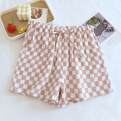 Ιαπωνικό καλοκαιρινό νέο γυναικείο παντελόνι πιτζάμα 100% βαμβακερό κρεπ σορτς μεγάλο μέγεθος χαλαρό χαριτωμένο σορτς σπίτι παντελόνι παντελόνι παντελόνι πιτζάμα