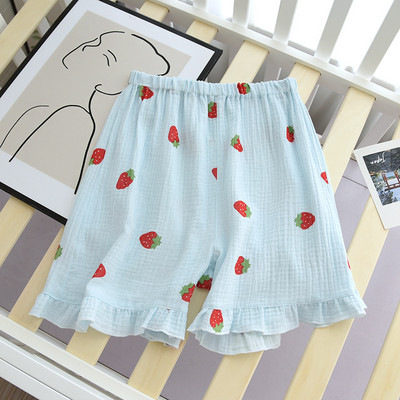 Ιαπωνικό καλοκαιρινό νέο γυναικείο παντελόνι πιτζάμα 100% βαμβακερό κρεπ σορτς μεγάλο μέγεθος χαλαρό χαριτωμένο σορτς σπίτι παντελόνι παντελόνι παντελόνι πιτζάμα