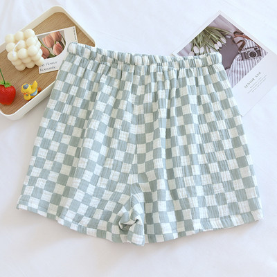 Ιαπωνικό καλοκαιρινό νέο γυναικείο παντελόνι πιτζάμα 100% βαμβακερό κρεπ σορτς μεγάλο μέγεθος χαλαρό χαριτωμένο σορτς σπίτι παντελόνι παντελόνι παντελόνι πιτζάμα