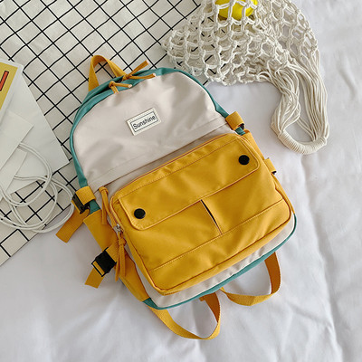 Γυναικείο σακίδιο πλάτης Harajuku Χαριτωμένο μαθητικό καμβά σχολική τσάντα για κορίτσι Casual ταξιδιωτικό σακίδιο πλάτης καμβά Γυναικείο σακίδιο τσάντα ημέρας