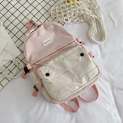 Γυναικείο σακίδιο πλάτης Harajuku Χαριτωμένο μαθητικό καμβά σχολική τσάντα για κορίτσι Casual ταξιδιωτικό σακίδιο πλάτης καμβά Γυναικείο σακίδιο τσάντα ημέρας