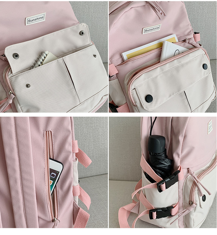 Γυναικείο σακίδιο πλάτης Harajuku Χαριτωμένο μαθητικό καμβά σχολική τσάντα για κορίτσι Casual ταξιδιωτικό σακίδιο πλάτης καμβά Γυναικείο σακίδιο τσάντα ημέρας