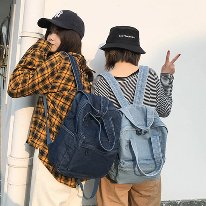 Női hátizsák Vintage farmer iskolai könyves táska kézitáska hátizsák hátizsák válltáska tinédzser lányoknak