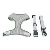 Collarlogo Ρυθμιζόμενο κολάρο για σκύλους κατοικίδιων ζώων Ανθεκτικό μαλακό, χαριτωμένο, δημιουργικό γκρι ριγέ λουρί, λουρί, λουρί, λουρί, λουρί από νεοπρένιο, λουρί για τσάντες κακών