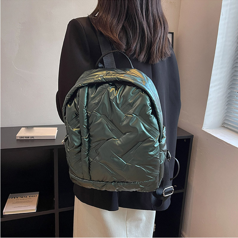 Γυναικεία σακίδια πλάτης μεγάλης χωρητικότητας Υψηλής ποιότητας Nylon Space Βαμβακερή τσάντα μαθητικής Ταξιδιωτικής Πακέτο Επιστροφής Έφηβοι Κορίτσια Νέες σχολικές τσάντες
