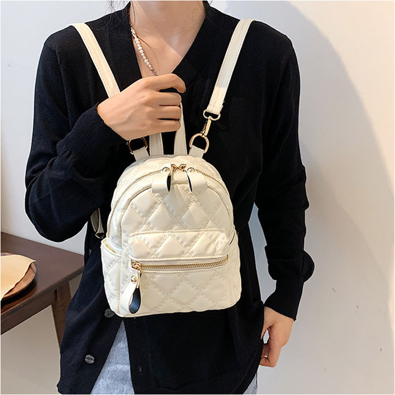 Πολυτελείς γυναικείες τσάντες πλάτης 2022 Υψηλής ποιότητας PU Δερμάτινες σχολικές τσάντες Γυναικείες ταξιδιωτικές χιαστί πίσω τσάντα Cute girls Black Bag