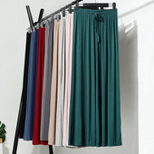 Άνετο μασίφ Μοντάλ βαμβακερό μακρύ παντελόνι για το σπίτι Γυναικεία ρούχα Παντελόνι ύπνου Γυναικεία ενδυμασία σαλονιού Νυχτερινά ρούχα Σπίτι Casual Nighty