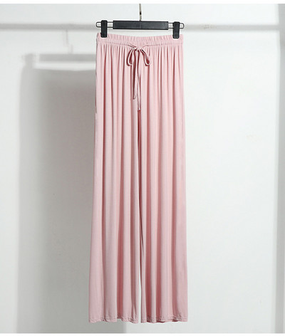 Άνετο μασίφ Μοντάλ βαμβακερό μακρύ παντελόνι για το σπίτι Γυναικεία ρούχα Παντελόνι ύπνου Γυναικεία ενδυμασία σαλονιού Νυχτερινά ρούχα Σπίτι Casual Nighty