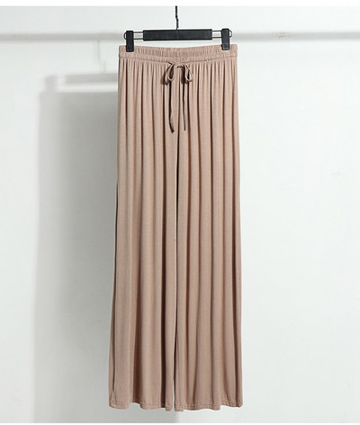 Άνετο μασίφ Μοντάλ βαμβακερό μακρύ παντελόνι για το σπίτι Γυναικεία ρούχα Παντελόνι ύπνου Γυναικεία ενδυμασία σαλονιού Νυχτερινά ρούχα Σπίτι Casual Nighty