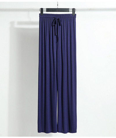 Άνετο μασίφ Μοντάλ βαμβακερό μακρύ παντελόνι για το σπίτι Γυναικεία ρούχα Παντελόνι ύπνου Γυναικεία ενδυμασία σαλονιού Νυχτερινά ρούχα Σπίτι Casual Nighty