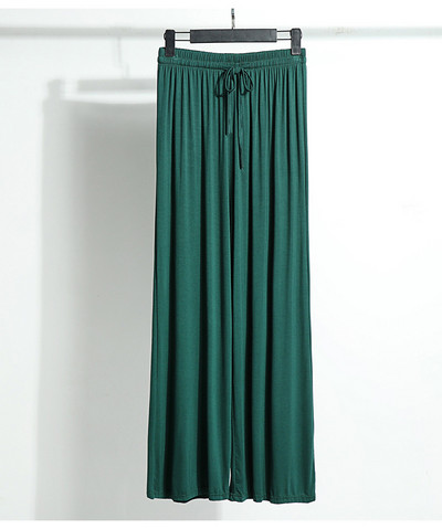 Άνετο μασίφ Μοντάλ βαμβακερό μακρύ παντελόνι για το σπίτι Γυναικεία ρούχα Παντελόνι ύπνου Γυναικεία ενδυμασία σαλονιού Νυχτερινά ρούχα Σπίτι Casual Nighty