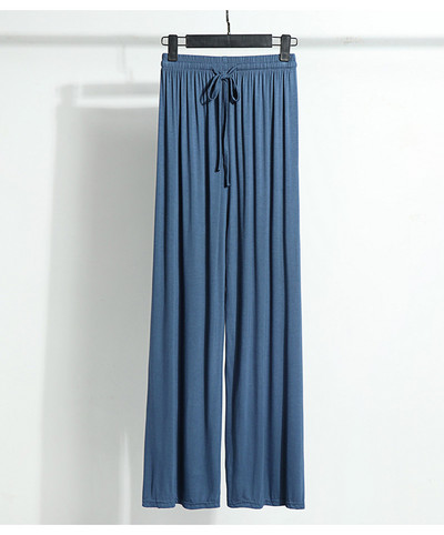 Άνετο μασίφ Μοντάλ βαμβακερό μακρύ παντελόνι για το σπίτι Γυναικεία ρούχα Παντελόνι ύπνου Γυναικεία ενδυμασία σαλονιού Νυχτερινά ρούχα Σπίτι Casual Nighty