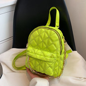 Μικρό Pu δερμάτινο σακίδιο πλάτης 2022 Καλοκαιρινό μονόχρωμο σακίδιο πλάτης Γυναικεία μόδα για κορίτσια Σχολική τσάντα Μίνι Μαύρο πακέτο ταξιδιού για φοιτητές