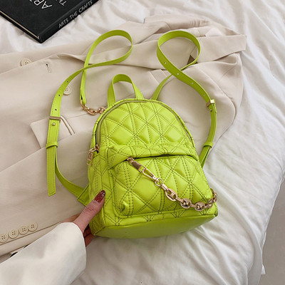 Μικρό Pu δερμάτινο σακίδιο πλάτης 2022 Καλοκαιρινό μονόχρωμο σακίδιο πλάτης Γυναικεία μόδα για κορίτσια Σχολική τσάντα Μίνι Μαύρο πακέτο ταξιδιού για φοιτητές