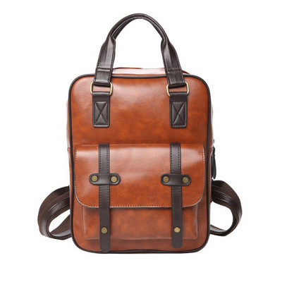 Moodne leedi tudengi seljakott naistele meeste PU-nahast veekindel teismeliste koolikott Suure mahutavusega vabaaja reisikott