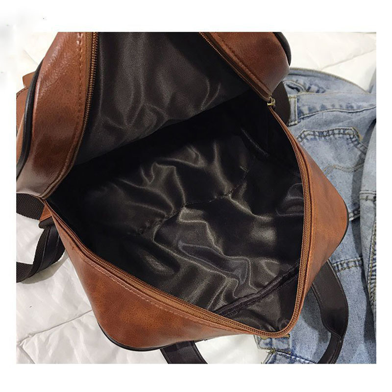 Moodne leedi tudengi seljakott naistele meeste PU-nahast veekindel teismeliste koolikott Suure mahutavusega vabaaja reisikott