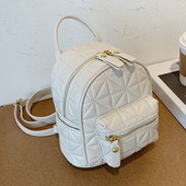 Πολυτελές γυναικείο σακίδιο πλάτης 2022 Υψηλής ποιότητας PU δερμάτινο μαθητικό τσαντάκι Μοντέρνα πακέτα ταξιδιού για κορίτσια Casual μονόχρωμη γυναικεία τσάντα