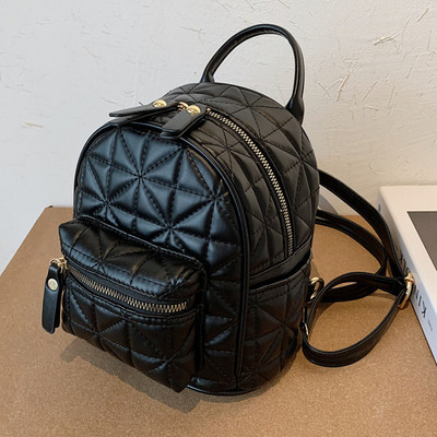 Πολυτελές γυναικείο σακίδιο πλάτης 2022 Υψηλής ποιότητας PU δερμάτινο μαθητικό τσαντάκι Μοντέρνα πακέτα ταξιδιού για κορίτσια Casual μονόχρωμη γυναικεία τσάντα