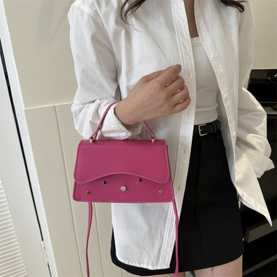 Moteriškas odinis mini viršutinės rankenos krepšys Crossbody Bag Kalnų krištolas rankinės Piniginės